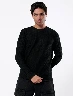 Buzo con Textura Negro Hombre – Detalle moderno para un estilo actual