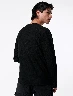 Buzo con Textura Negro Hombre – Detalle moderno para un estilo actual