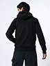 Buzo con Capucha Estampado Negro Hombre – Diseño moderno para días frescos