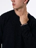 Buzo con Textura Negro Hombre – Estilo sobrio para looks actuales