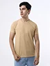 Camiseta Llana Beige Hombre – Básica versátil para looks relajados