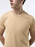 Camiseta Llana Beige Hombre – Básica versátil para looks relajados