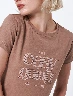 Camiseta Easy Going Café Medio Mujer – Estilo casual con actitud
