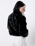 Chaqueta Afelpada Negro Mujer – Elegancia cálida para temporada fría