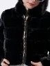 Chaqueta Afelpada Negro Mujer – Elegancia cálida para temporada fría