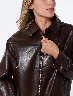 Chaqueta Oversize Café Mujer – Estilo moderno con caída relajada