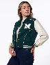 Chaqueta Combinada Verde/Blanca Mujer – Diseño fresco deportivo actual