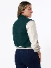 Chaqueta Combinada Verde/Blanca Mujer – Diseño fresco deportivo actual