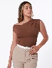 Body Sin Manga Café Mujer – Básico cómodo para combinar fácil