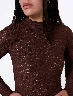 Buzo Encaje Chocolate Mujer – Diseño delicado para looks encantadores