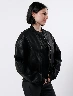 Chompa Cuero Negro Mujer – Estilo audaz con acabado moderno sofisticado