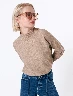 Sweater Cuello Medio Café Medio Mujer – Abrigo chic para clima fresco