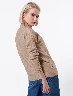 Sweater Cuello Medio Café Medio Mujer – Abrigo chic para clima fresco