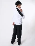Conjunto Chompa Blanca + Pantalón Negro Hombre – Outfit completo de estilo urbano