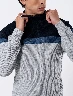 Sweater Bloque de Color Gris Medio Hombre – Estilo contemporáneo y cómodo