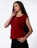 Top Tejido Rojo Mujer – Ajuste moderno que realza tu estilo