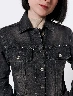 Chaqueta Jean Gris Oscuro Mujer – Estilo denim clásico en tono oscuro versátil