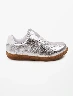 Sneaker Cordones Plateado Niña – Brillo moderno para cada paso