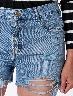Short Rotos Desflecado Azul Mujer – Look juvenil con acabado moderno