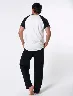 Pijama Camiseta Over + Pantalón Negro Hombre – Comodidad total para descansar