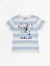 Camiseta Franjas Bluey Crudo Niño – Look moderno con toque infantil