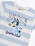 Camiseta Franjas Bluey Crudo Niño – Look moderno con toque infantil