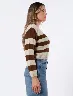 Sweater a Rayas Manteca/Café Mujer – Look cálido con estilo femenino
