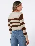 Sweater a Rayas Manteca/Café Mujer – Look cálido con estilo femenino