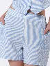 Short de Líneas Celeste Mujer – Frescura ideal para días cálidos