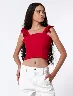Top Vuelos Rojo Mujer – Toque femenino con movimiento ligero