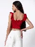 Top Vuelos Rojo Mujer – Toque femenino con movimiento ligero
