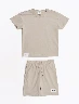 Conjunto Es Camiseta Llana + Bermuda Arena Niño – Combinación cómoda para diario