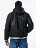 Chaqueta Reversible Parches Negro Hombre – Dos estilos en una sola prenda