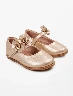 Zapato Caña Baja Dorado Niña – Elegancia y comodidad al caminar