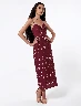 Vestido Lunares Vino Mujer – Estilo femenino con toque vintage