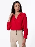 Blusa Cruzada Rojo Mujer – Diseño cruzado que realza el look