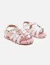Sandalia Flores Blanco Niñas – Diseño floral ideal para verano