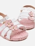 Sandalia Flores Blanco Niñas – Diseño floral ideal para verano