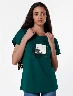 Camiseta Estampada Verde Mujer – Diseño atractivo para outfits casuales