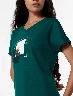 Camiseta Estampada Verde Mujer – Diseño atractivo para outfits casuales