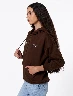Chompa Capucha Chocolate Mujer – Abrigo casual con estilo cómodo