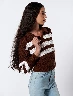 Sweater Polo Chocolate Mujer – Estilo clásico para días frescos