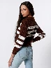 Sweater Polo Chocolate Mujer – Estilo clásico para días frescos