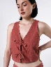 Top con Amarre Mauve Mujer – Detalle ajustable para un estilo femenino
