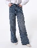 Pantalón Jean Wide Leg Azul Medio Mujer – Elegancia casual con silueta amplia