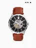 Reloj 48MM Flynn Cuero Marrón Fossil Hombre – Estilo audaz para hombres seguros