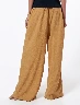 Pantalón Basta Ancha Mostaza Mujer – Diseño moderno con caída elegante