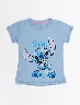 Camiseta Stitch Celeste Niñas – Camiseta infantil divertida y colorida