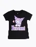 Camiseta Kuromi Negro Niña – Look moderno con diseño encantador