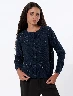 Sweater Brillos Azul Mujer – Detalle brillante y moderno